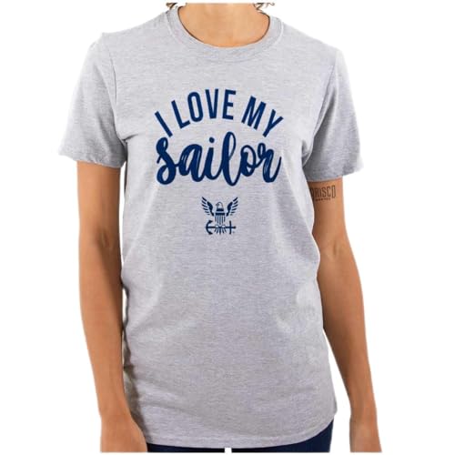 Amazon.com: United States Navy I Love My Sailor Womens Graphic T